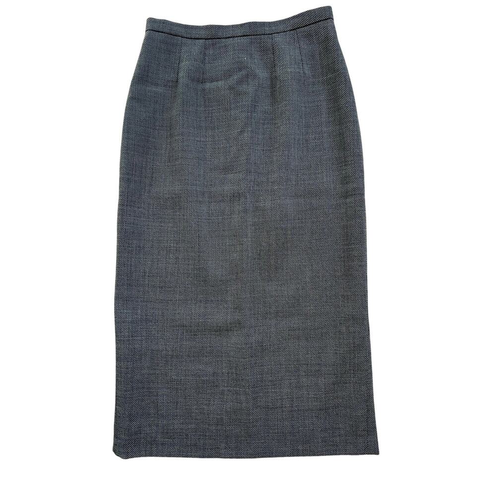 MaxMara Gray MIDI Wool Straight Skirt Sz 6